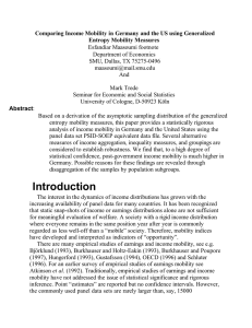 Comparing Income Mobility in Germany and the US using Generalized