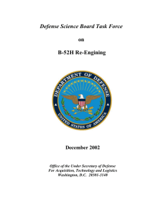 Defense Science Board Task Force on B-52H Re-Engining
