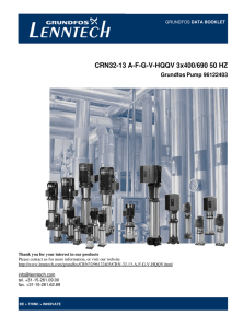 CRN32-13 A-F-G-V-HQQV 3x400/690 50 HZ Grundfos Pump 96122403