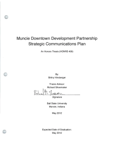 RtcA~jhS1~ Muncie  Downtown  Development  Partnership Strategic Communications  Plan