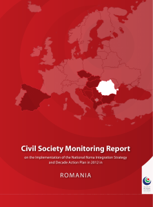 Civil Society Monitoring Report ROMANIA and Decade Action Plan in 2012 in