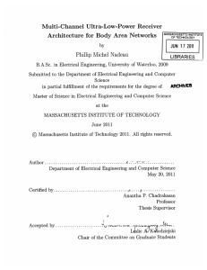 Multi-Channel  Ultra-Low-Power  Receiver Phillip  Michel  Nadeau 17