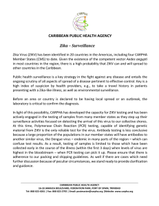 CARIBBEAN PUBLIC HEALTH AGENCY Zika – Surveillance