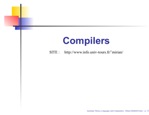 Compilers SITE : -tours.fr/˜mirian/