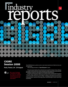 reports industry CIGRE Session 2008