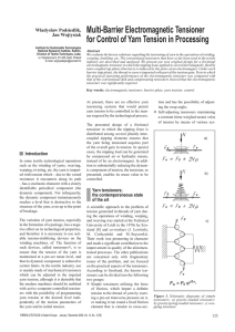 Multi-Barrier Electromagnetic Tensioner for Control of Yarn Tension in Processing Władysław Podsiedlik,