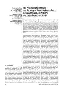 The Prediction of Elongation and Recovery of Woven Bi-Stretch Fabric