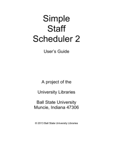 Simple Staff Scheduler 2