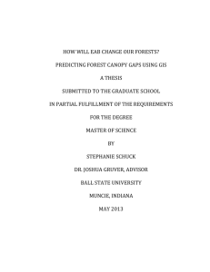 HOW WILL EAB CHANGE OUR FORESTS? A THESIS