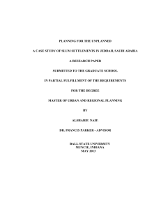 PLANNING FOR THE UNPLANNED A RESEARCH PAPER SUBMITTED TO THE GRADUATE SCHOOL