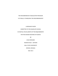 THE NEIGHBORHOOD STABILIZATION PROGRAM: IS IT REALLY STABILIZING THE NEIGHBORHOODS?