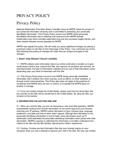 PRIVACY POLICY Privacy Policy