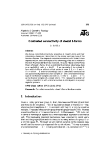 T A G Controlled connectivity of closed 1-forms