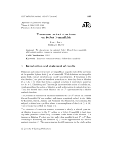 T A G Transverse contact structures