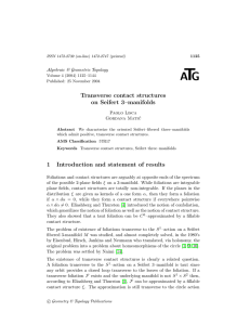 T A G Transverse contact structures