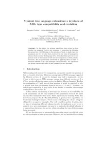 Minimal tree language extensions: a keystone of Jacques Chabin , Mirian Halfeld-Ferrari