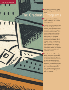 The Graduate Programs The Art of Leadership