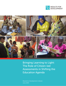 Bringing Learning to Light: The Role of Citizen-led Assessments in Shifting the