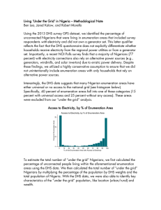 Living ‘Under the Grid’ in Nigeria – Methodological Note