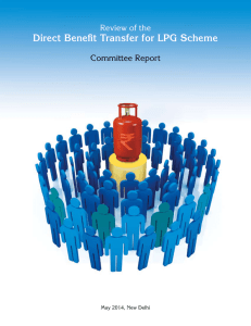 Direct Benefit Transfer for lpg Scheme Review of the Committee Report