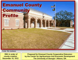 Emanuel County Community Profile