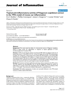 Journal of Inflammation Polygonum cuspidatum Eve E Bralley