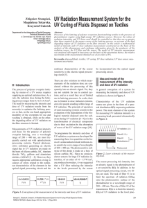 UV Radiation Measurement System for the Zbigniew Stempień, Magdalena Tokarska,