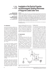 Investigation of the Electrical Properties and Electromagnetic Shielding Effectiveness