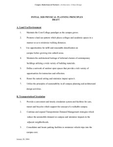 INITIAL 2020 PHYSICAL PLANNING PRINCIPLES A. Land Use/Environment DRAFT
