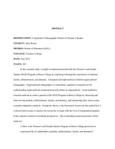 ABSTRACT DISSERTATION: STUDENT: DEGREE: