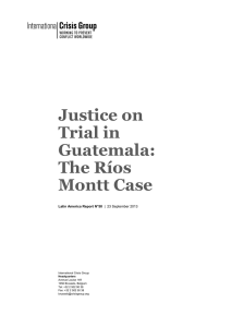 Justice on Trial in Guatemala: The Ríos