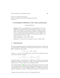 Geometry &amp; Topology Monographs