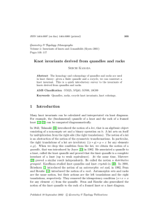 Geometry &amp; Topology Monographs