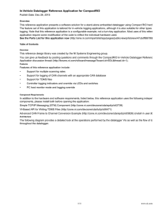 In-Vehicle Datalogger Reference Application for CompactRIO