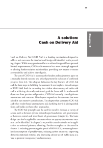 A solution: Cash on Delivery Aid C h
