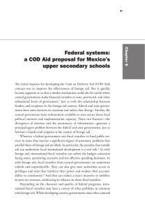 Federal systems: a COD Aid proposal for Mexico’s upper secondary schools C