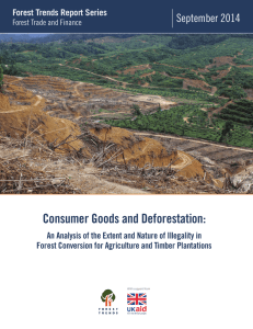 Consumer Goods and Deforestation: September 2014