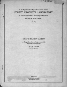 FOREST PRODUCTS LABORATOR Y