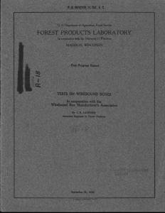 moan tt: FOREST PRODUCTS LABORATORY