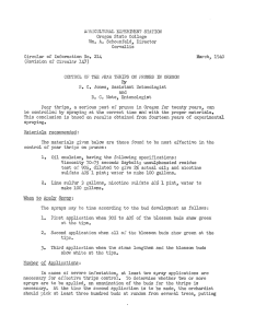 AcRICULTU1RAL EXPERDNT STATION Circular o± Information No. 214 March, 1940