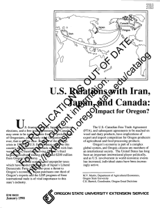 U U.S. Relations with Iran, Japan, and Canada: DATE.