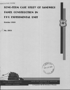 teNG-11IPM CASE STUDY CIF SANDWICH PANEL CONSTRUCTION 1114 FIL EXPERIMENTAL UNIT kGRICULTURE ROOM