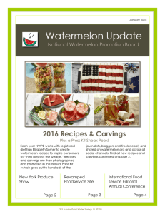 Watermelon Update 2016 Recipes &amp; Carvings National Watermelon Promotion Board