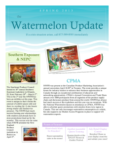 Watermelon Update CPMA Southern Exposure &amp; NEPC