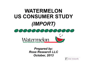 (IMPORT) WATERMELON US CONSUMER STUDY