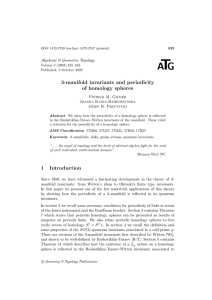 T A G 3-manifold invariants and periodicity