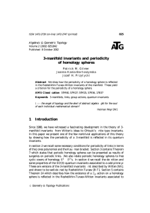 T A G 3-manifold invariants and periodicity