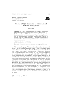 T A G On the CAT(0) dimension of 2-dimensional