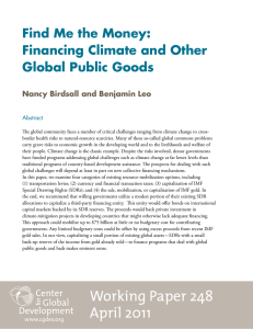 Find Me the Money: Financing Climate and Other Global Public Goods