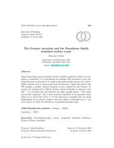 The Gromov invariant and the Donaldson–Smith standard surface count Geometry &amp; Topology G